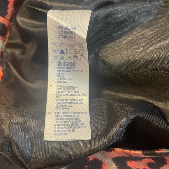 Leopard print, Pink, Black, Grey, Pleated, ruffle, skirt with slip & tulle,Large - Picture 6 of 10